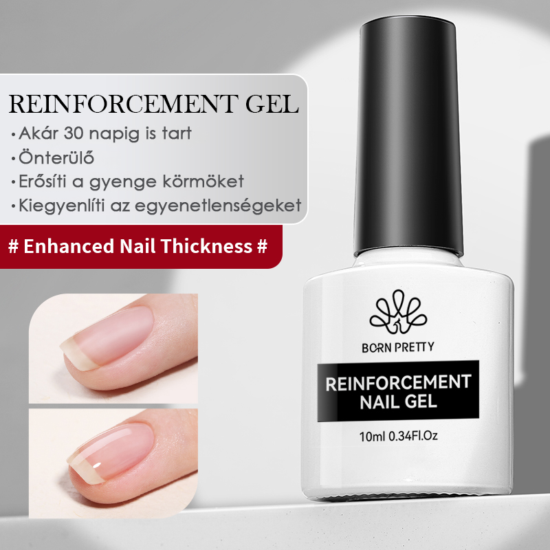 Born Pretty Reinforcement Base Gel 10 ml - Rugalmas, sűrű állagú alapzselé