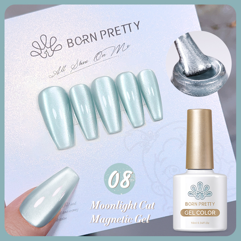 Born Pretty Moonlight Cat Magnetic UV/LED gél lakk 10 ml - ML08