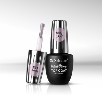 Silcare No Wipe Top Coat - 9 ml - Velvet Bling