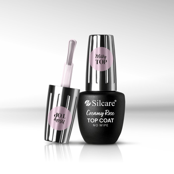 Silcare No Wipe Top Coat - 9 ml - Creamy Rose