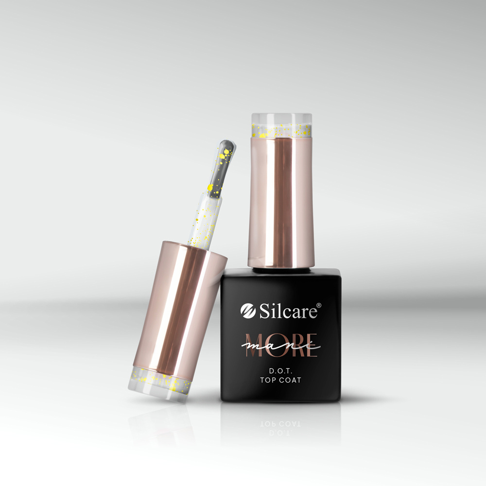 Silcare maniMORE D.O.T. Top Coat - 10 g - Yellow