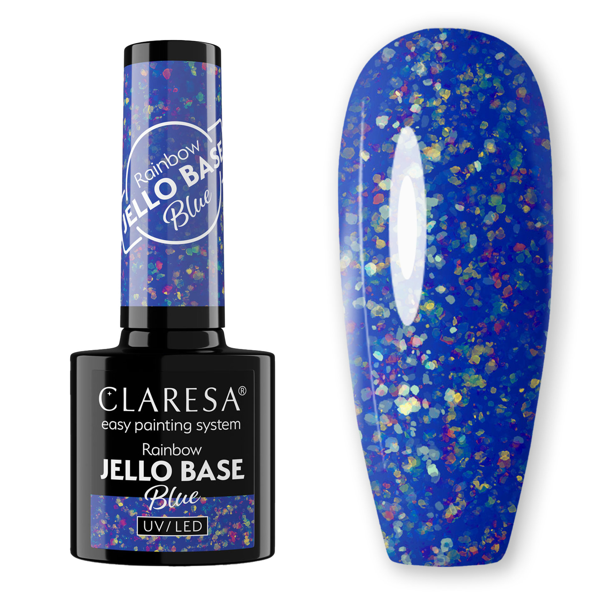 CLARESA UV/LED Rainbow Jello Base - Blue