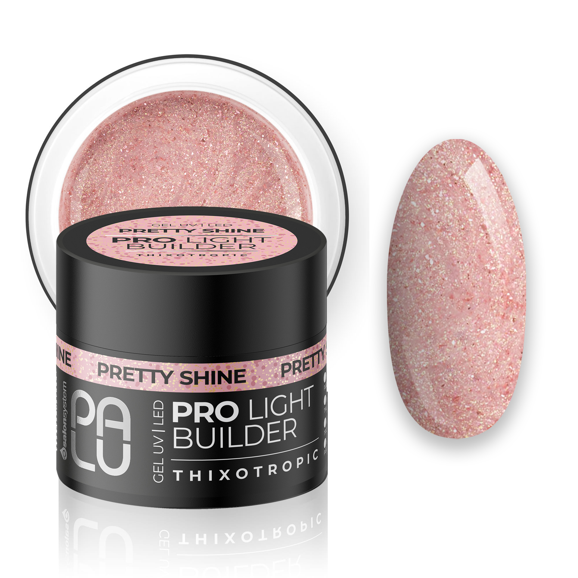 PALU Pro Light Builder építőzselé 45g - Pretty Shine