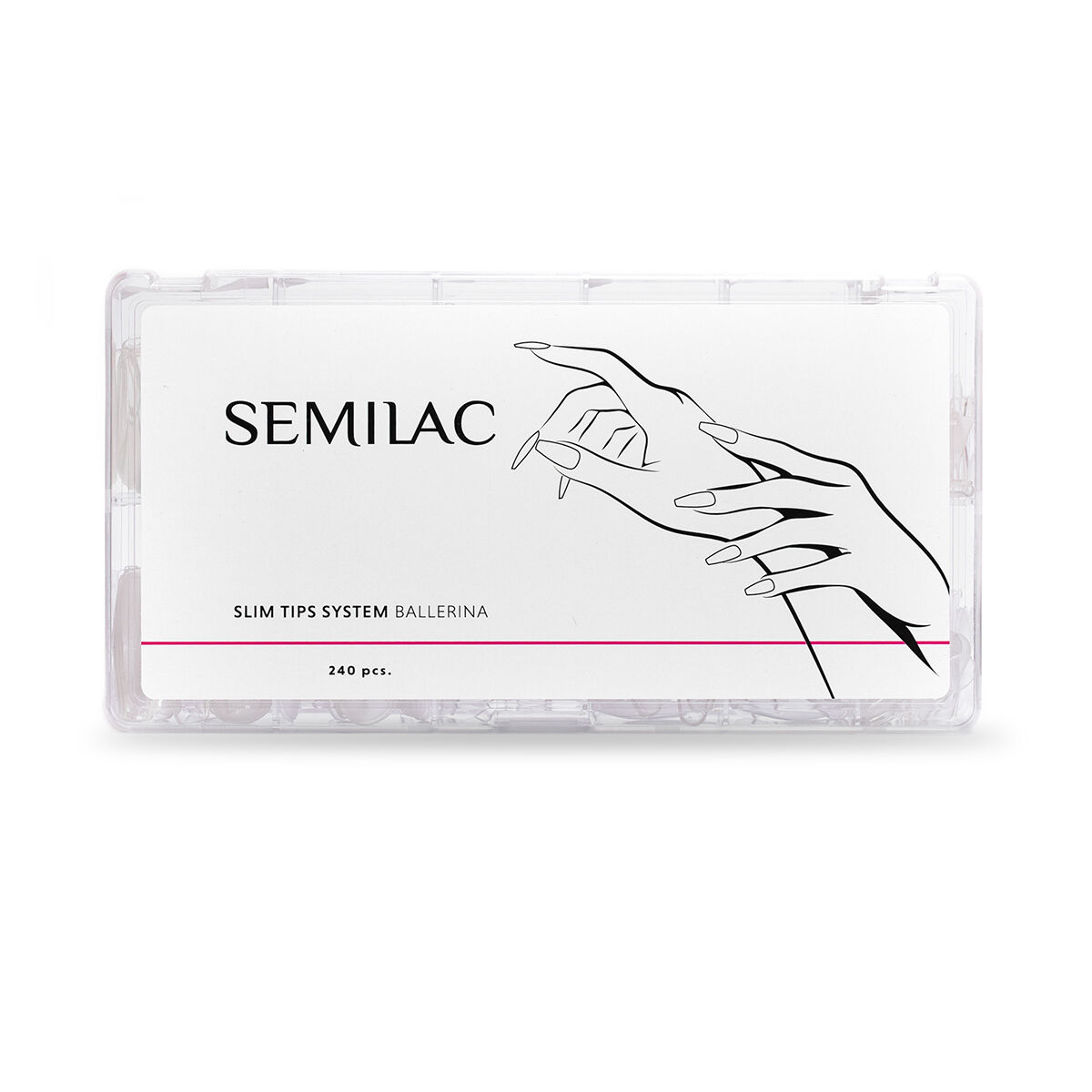 SEMILAC Soft Gel Tip - 240 db - Mandula