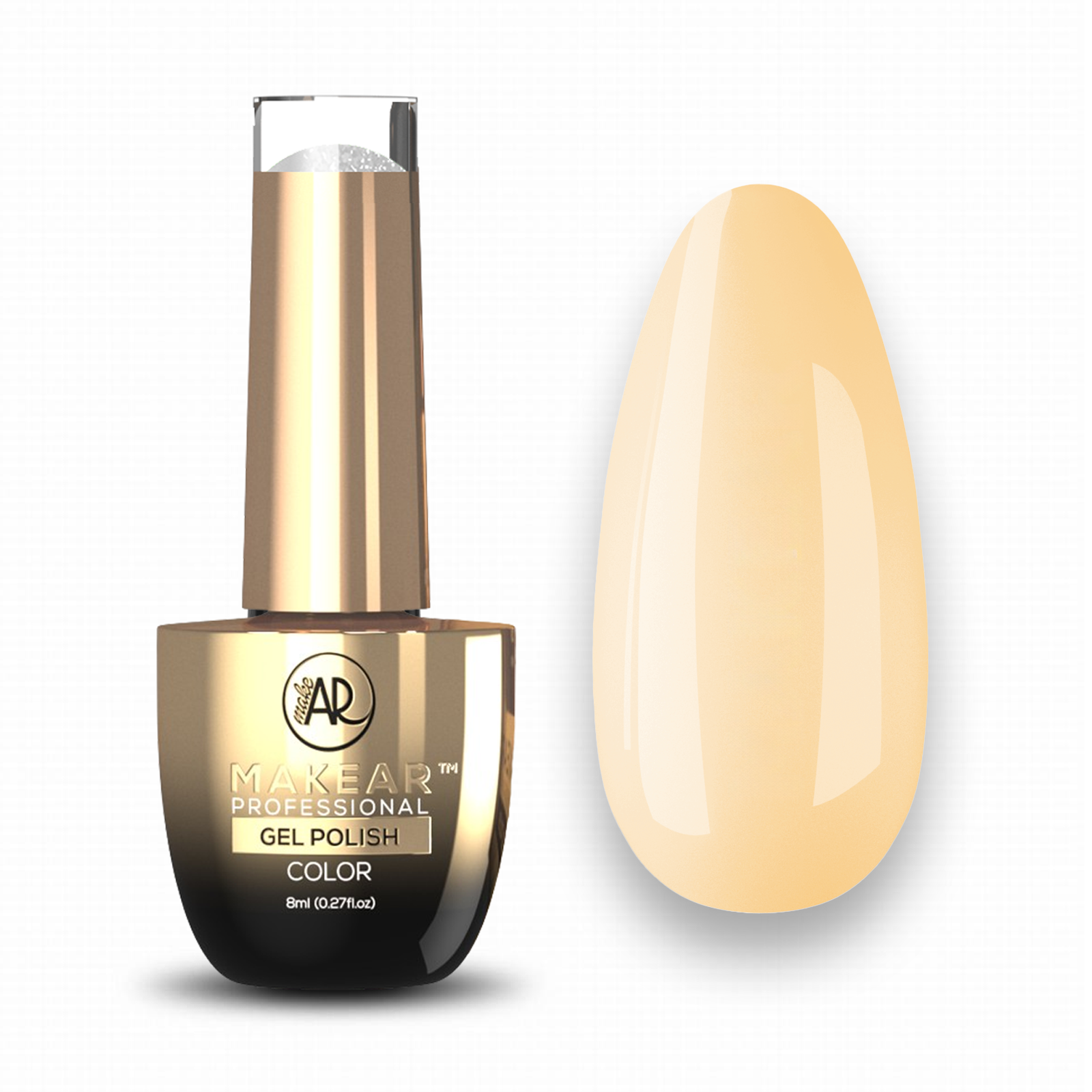 MAKEAR Rubber Base Juicy 8ml - CRB19 Nude Yellow