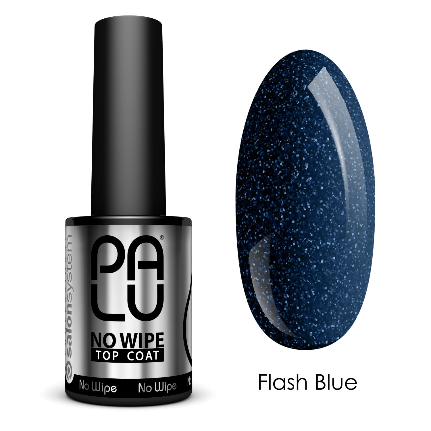 PALU Flash Blue Top Coat - fixálásmentes fényzselé - 11g