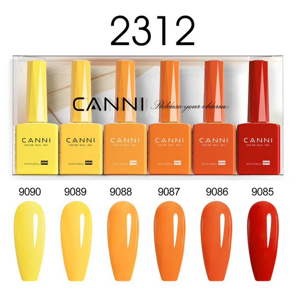 CANNI HEMA FREE UV/LED gél lakk szett 6x9ml - 2312