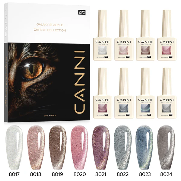 CANNI HEMA FREE  szett 8x9ml - Iridescent Dream Collection