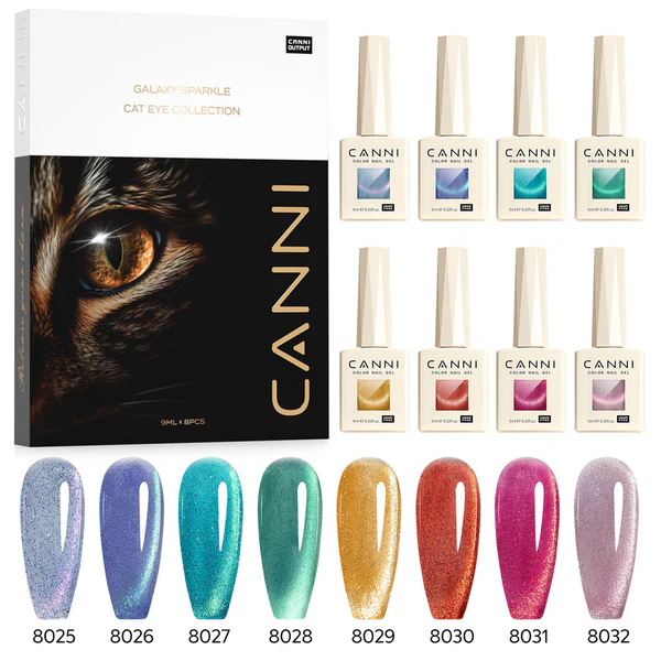 CANNI HEMA FREE  szett 8x9ml - Galaxy Gaze Collection