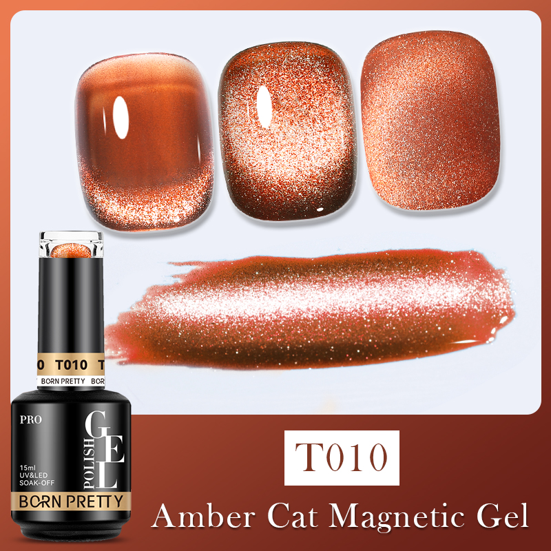 BORN PRETTY PRO UV/LED gél lakk 15 ml - T010 - Amber Cat Eye