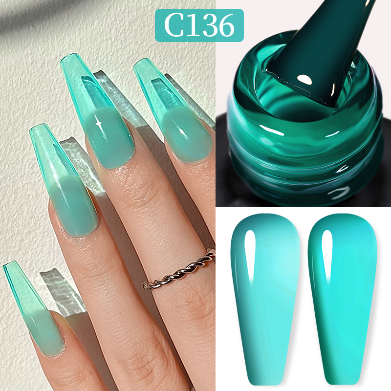 Born Pretty Pro UV/LED HEMA FREE gél lakk 15 ml - C136 - Jelly Aqua Blue