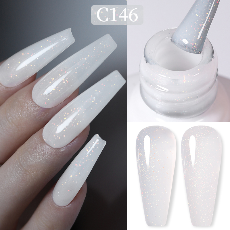 Born Pretty Pro UV/LED HEMA FREE gél lakk 15 ml - C146 - Milky Shimmer