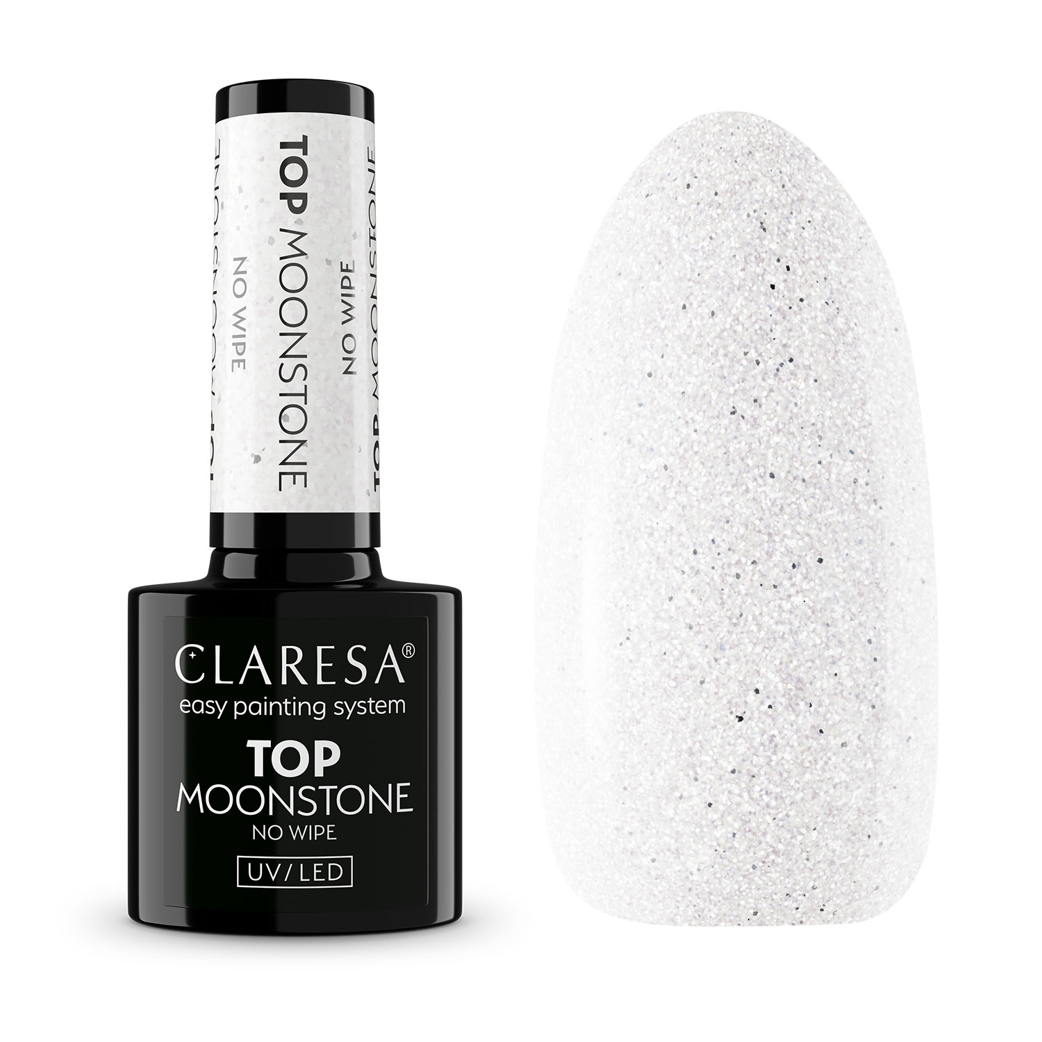 CLARESA UV/LED TOP No Wipe - Moonstone - 5 g