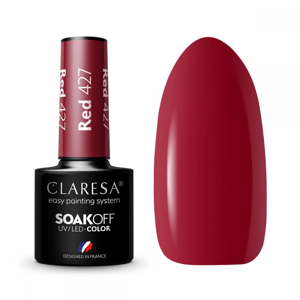 CLARESA UV/LED gél lakk 5g -RED 427