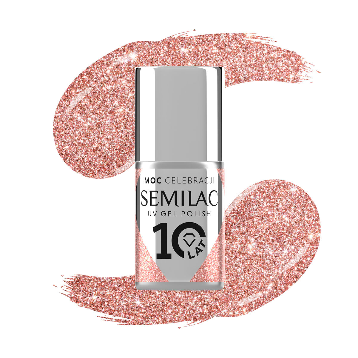 SEMILAC UV/LED Gél Lakk 7ml - 458 - HEMA FREE - Sparkling Rosé