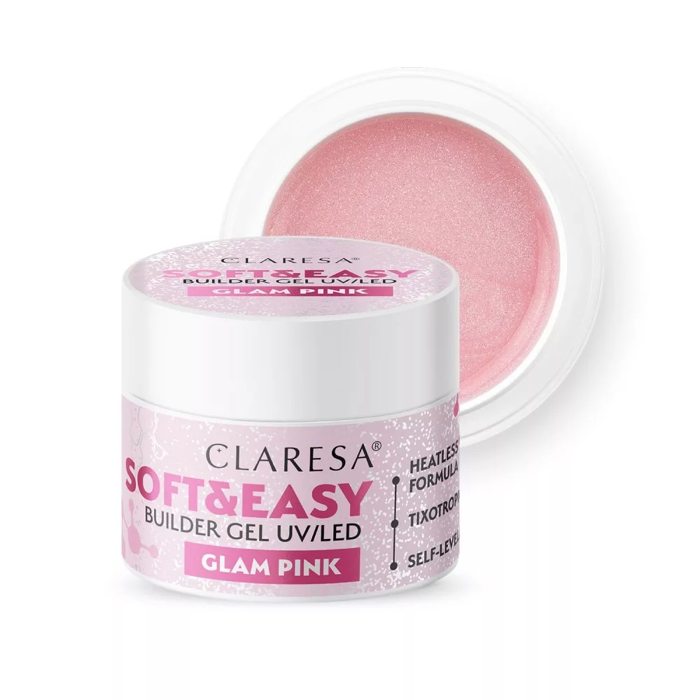 CLARESA Soft&Easy Builder Gél 90g - Glam Pink