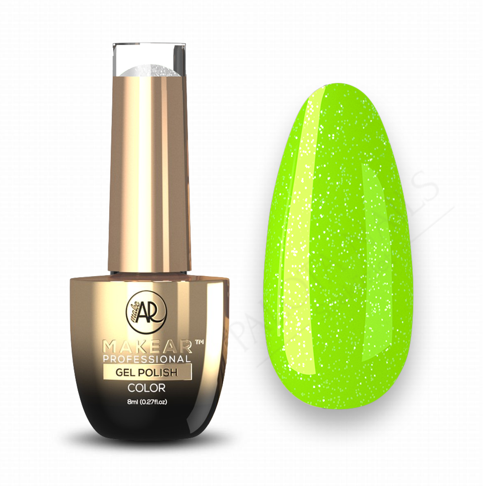 MAKEAR Glitter Neon Gel Polish 8ml No.NG01 Jamaica Neoshine