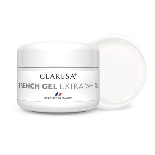 CLARESA French Gél Extra White 25g - Fehér