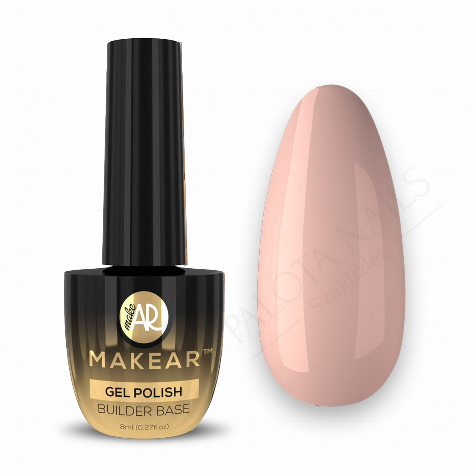 MAKEAR Nude Rubber Base 8ml - NRB08 Dark Beige