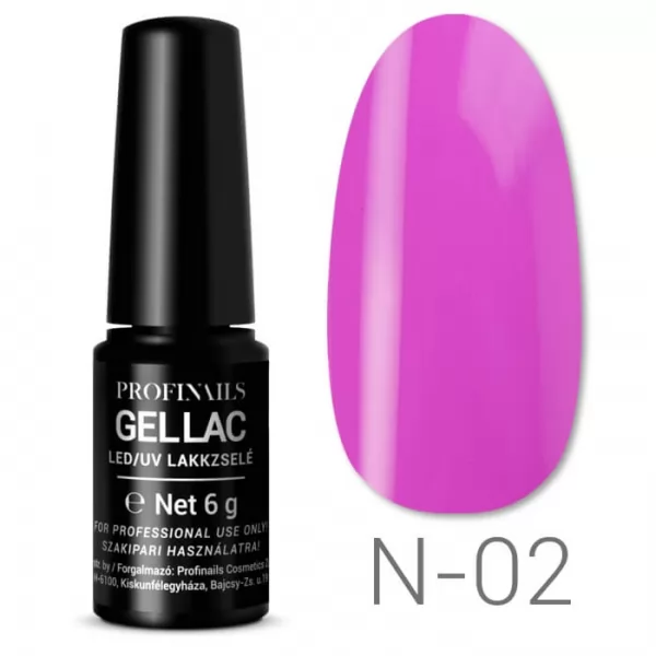 Profinails Gel Lac LED/UV lakkzselé 6gr Neon Collection No.N-02