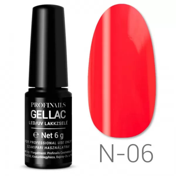 Profinails Gel Lac LED/UV lakkzselé 6gr Neon Collection No.N-06