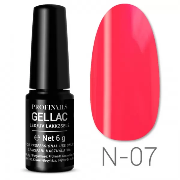 Profinails Gel Lac LED/UV lakkzselé 6gr Neon Collection No.N-07