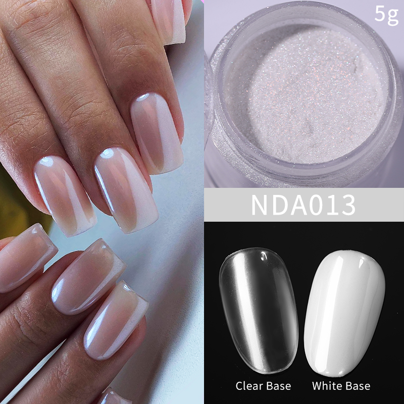 White Pearl Nail Art Powder - NDA013